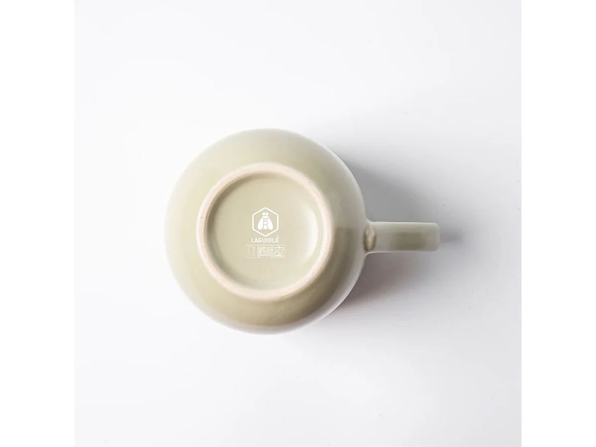 Lot de 2 mugs en grès - Vert - Iris
