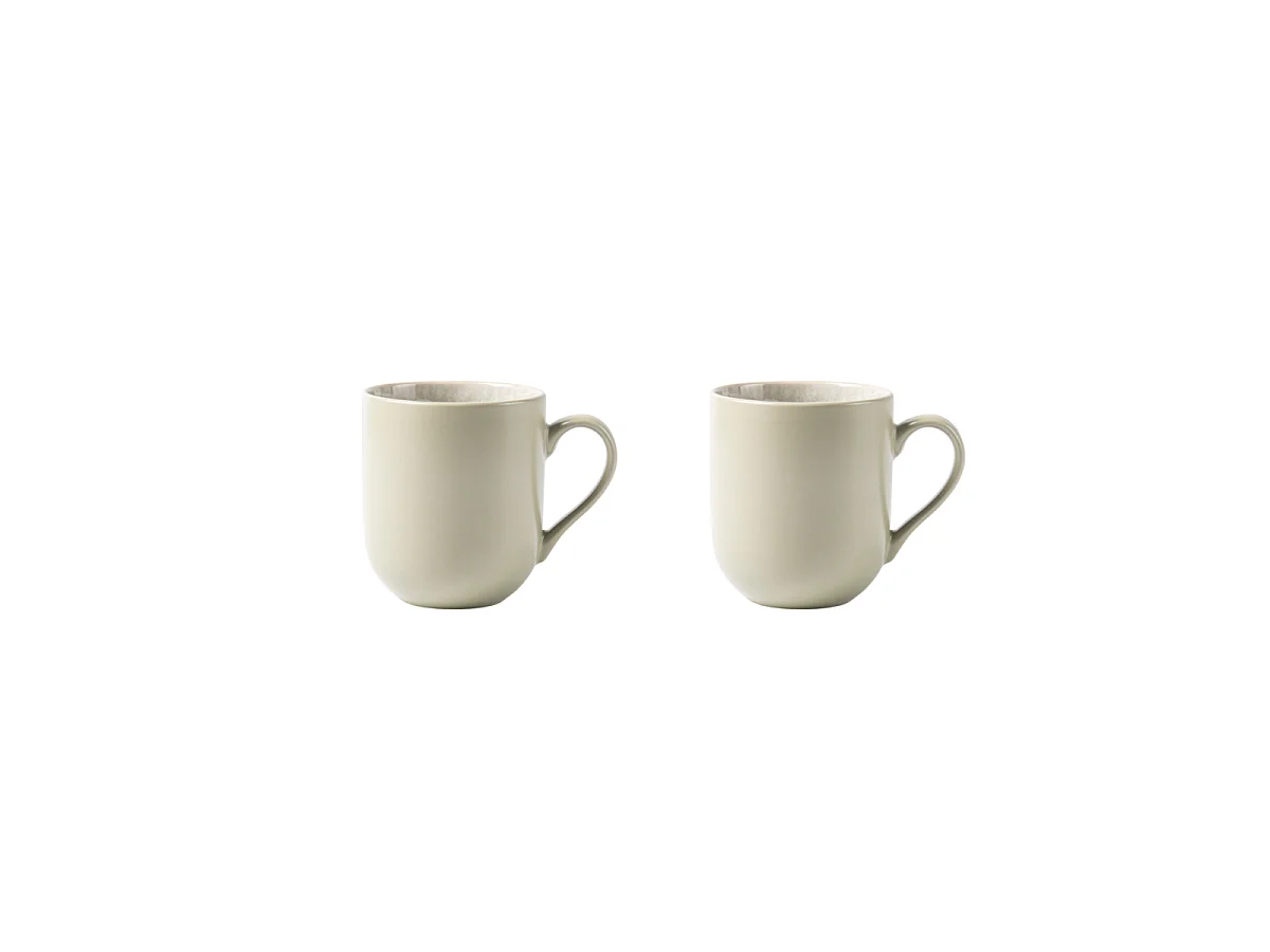 Lot de 2 mugs vert - "Iris"