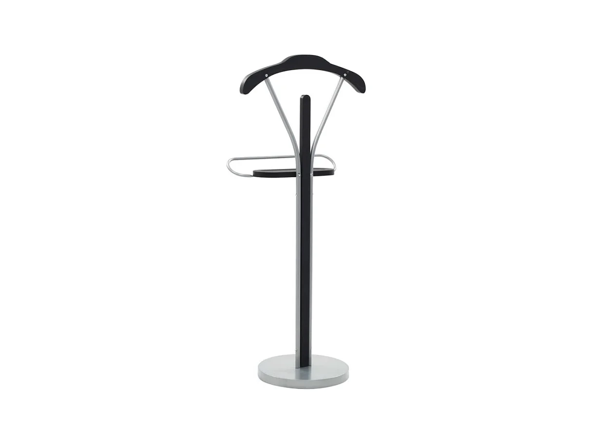 Anzugständer 45 x 35 x 107 cm Schwarz und Grau