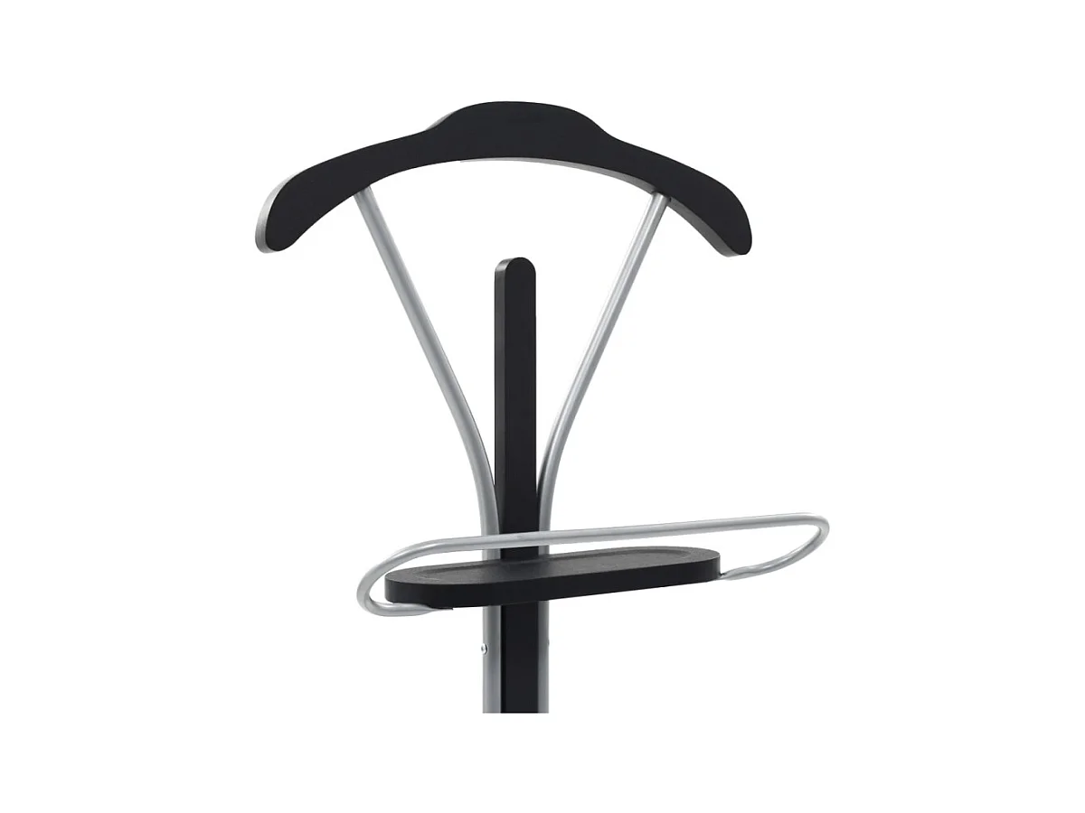 Anzugständer 45 x 35 x 107 cm Schwarz und Grau