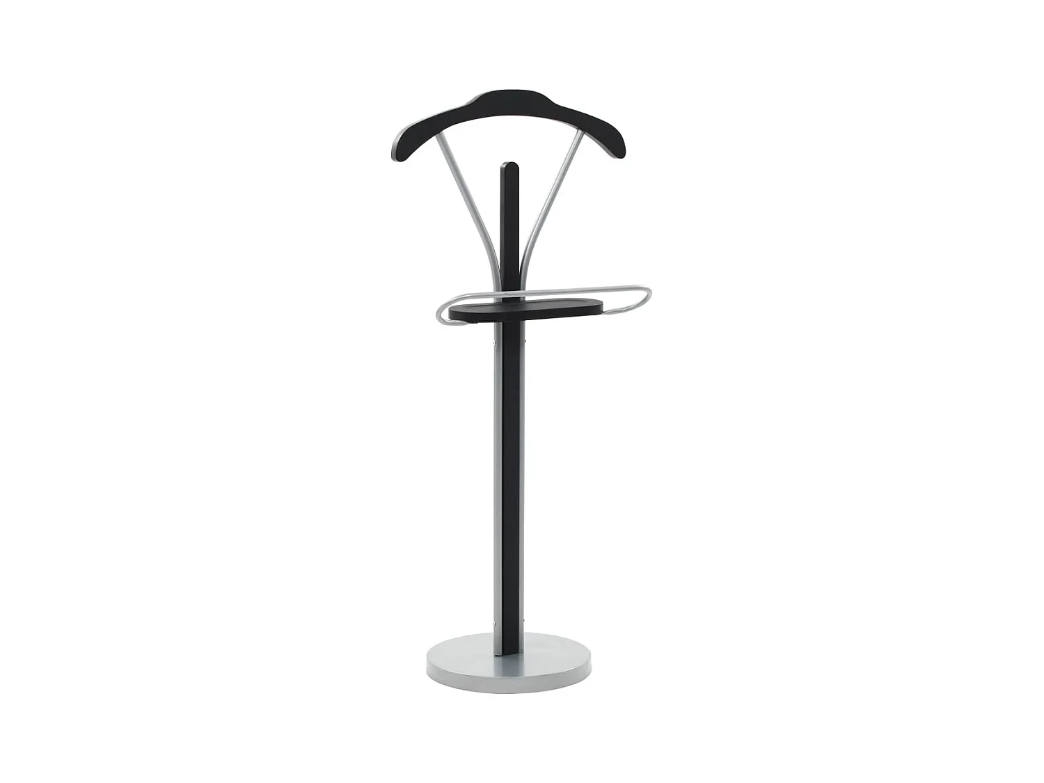 Moderne Kledingstandaard Zwart en Grijs 45x35x107 cm
