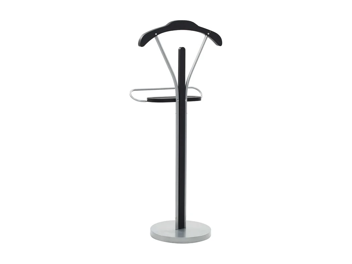 Moderne Kledingstandaard Zwart en Grijs 45x35x107 cm