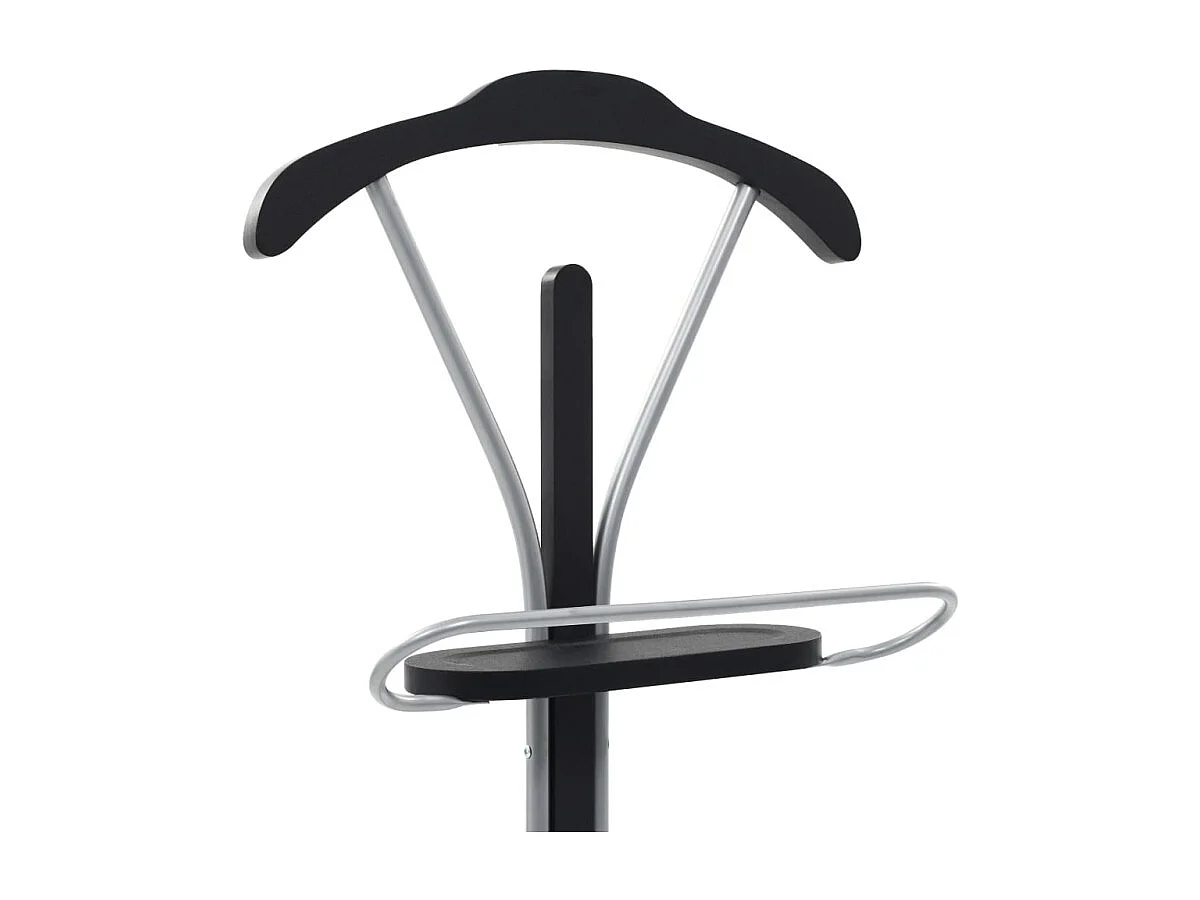 Moderne Kledingstandaard Zwart en Grijs 45x35x107 cm