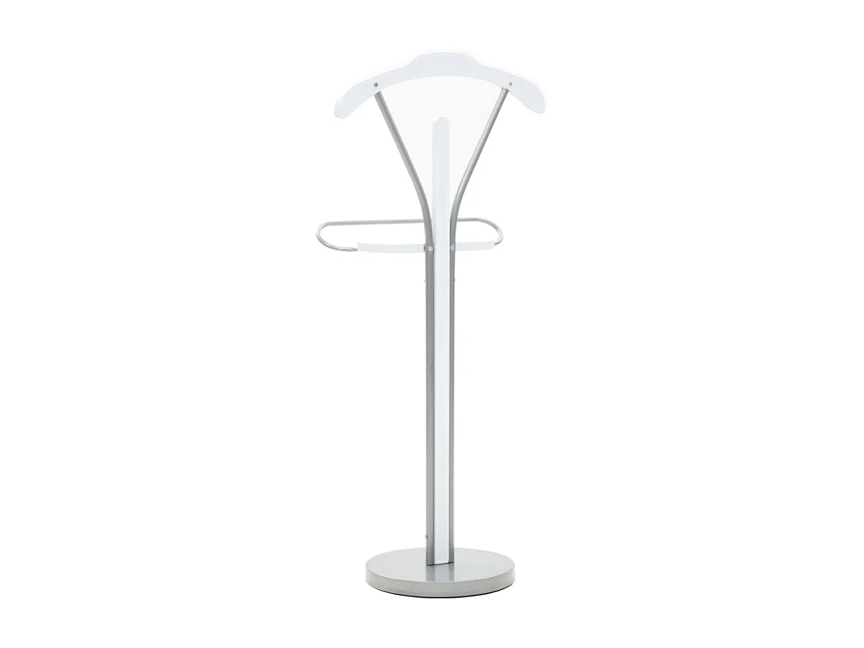 Cabide de Pé Moderno em Branco 45x35x107 cm para Organização de Roupas