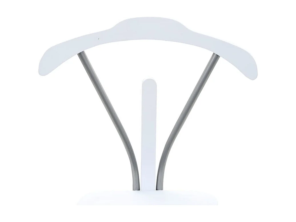 Cabide de Pé Moderno em Branco 45x35x107 cm para Organização de Roupas