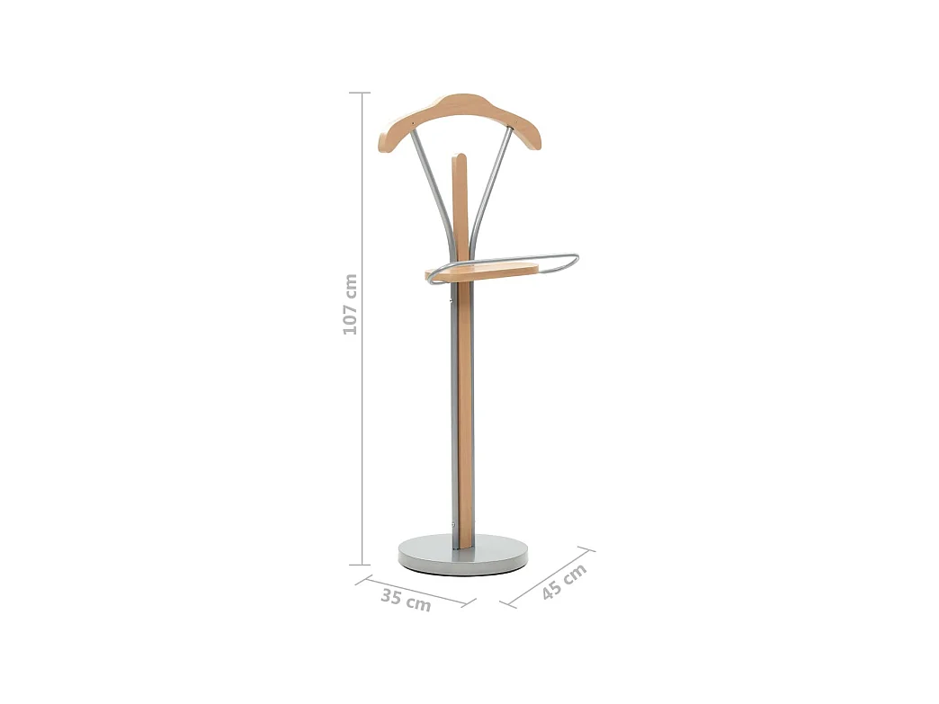 Suit Stand 45 x 35 x 107 cm Naturell