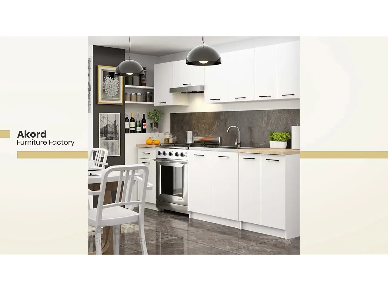 Plan de travail pour la cuisine basse AKORD S60 OLIWIA Chêne Craft 60 cm couleur Chêne Craft 60x60x3,2 cm