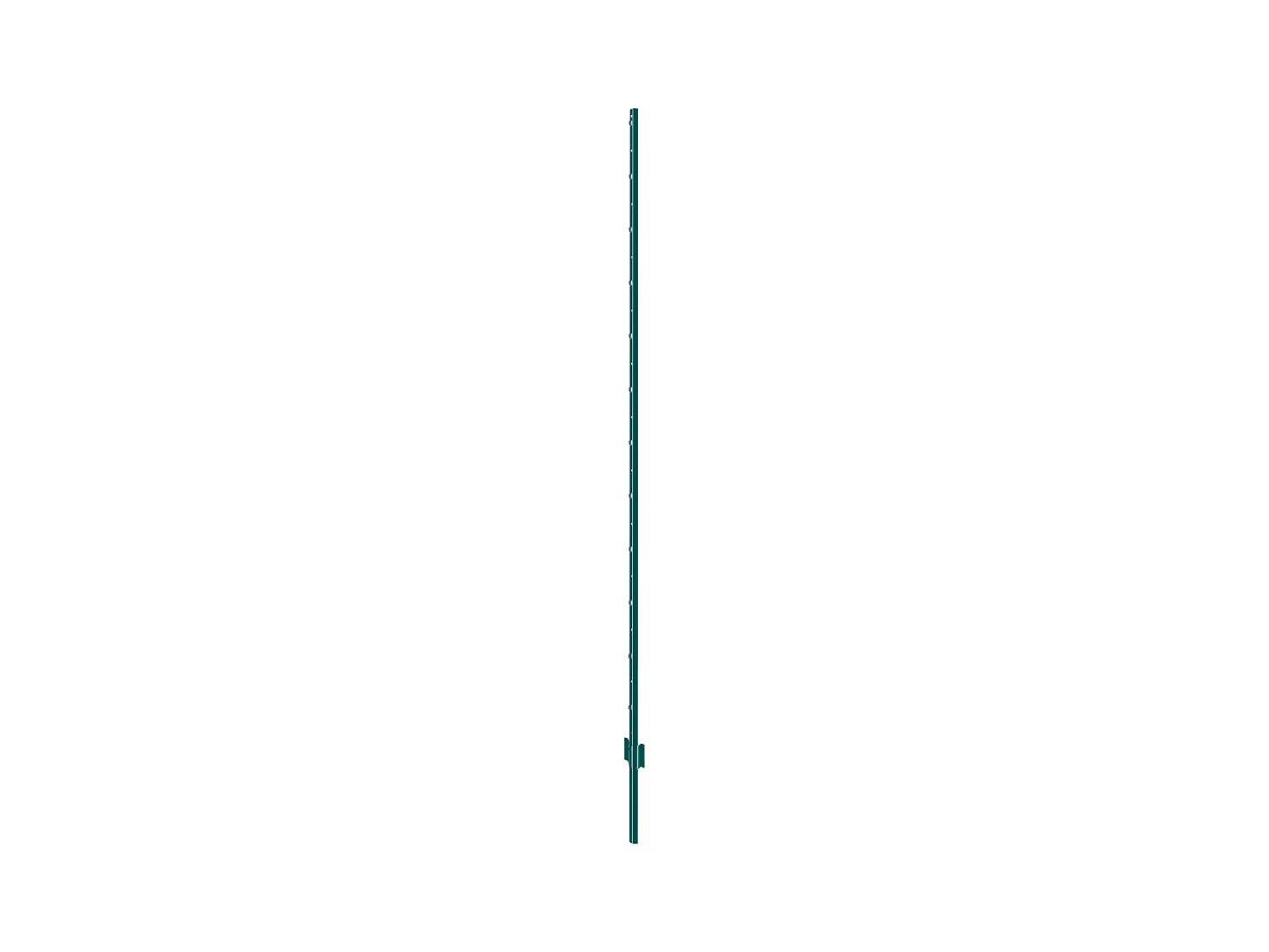 Cloture en Metal Piquets SucceBuy Lot de 10 Poteaux de Clôture en T Verts de 213.36 cm