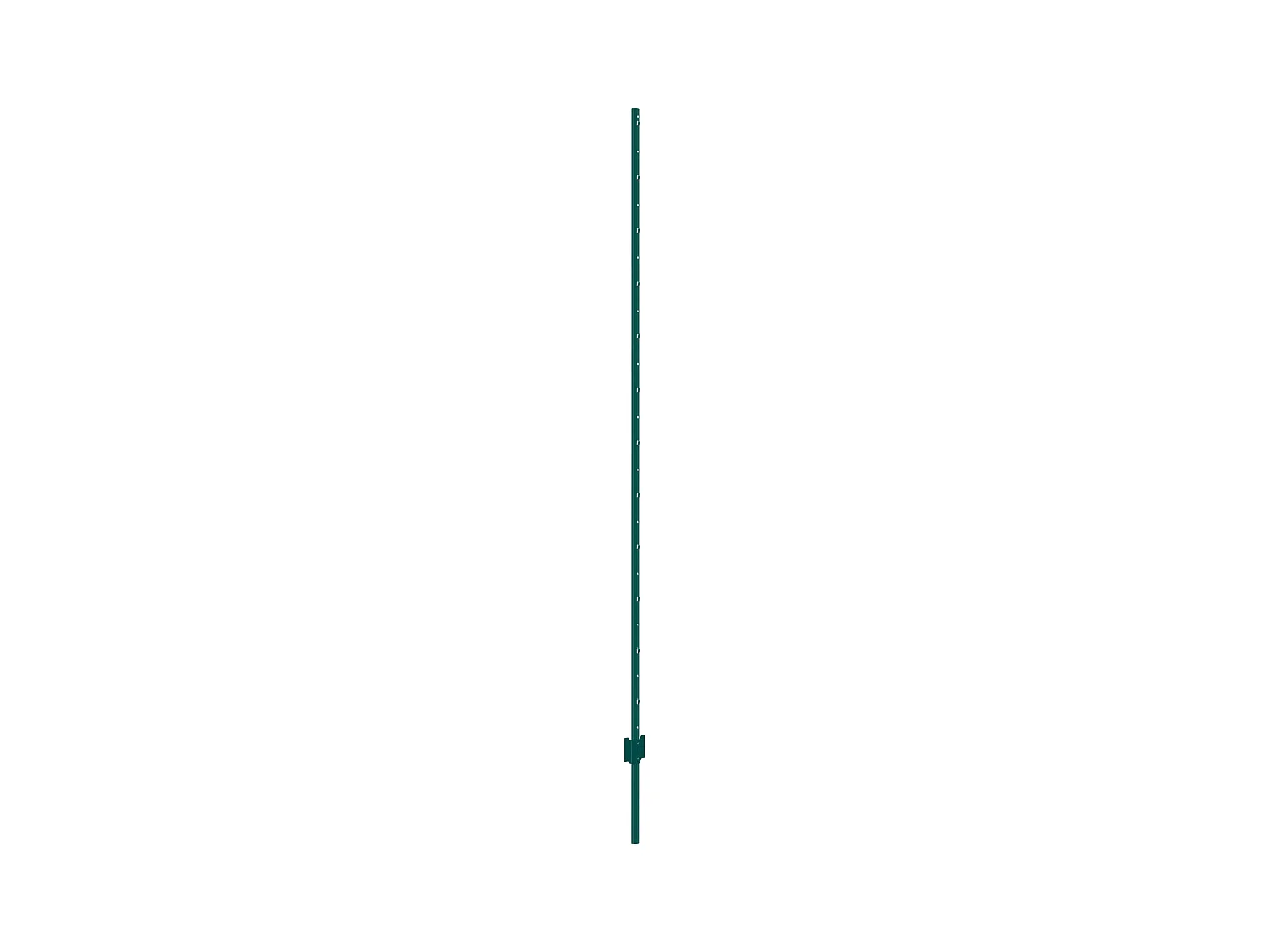 Cloture en Metal Piquets SucceBuy Lot de 10 Poteaux de Clôture en T Verts de 213.36 cm