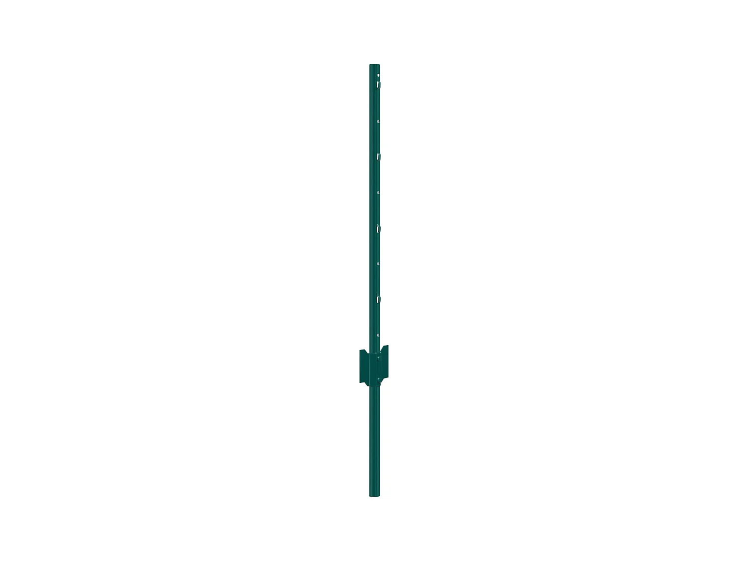Cloture en Metal Piquets SucceBuy Lot de 10 Poteaux de Clôture en Métal Robuste de 91.44 cm, Vert