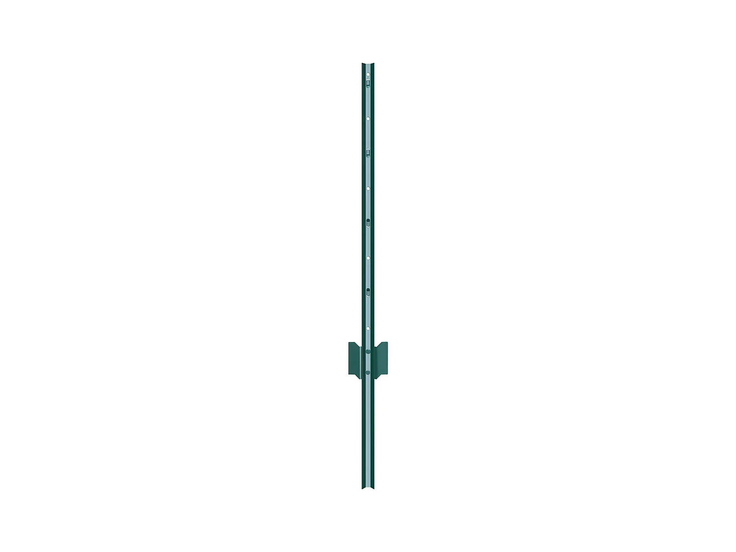 Cloture en Metal Piquets SucceBuy Lot de 10 Poteaux de Clôture en Métal Robuste de 91.44 cm, Vert