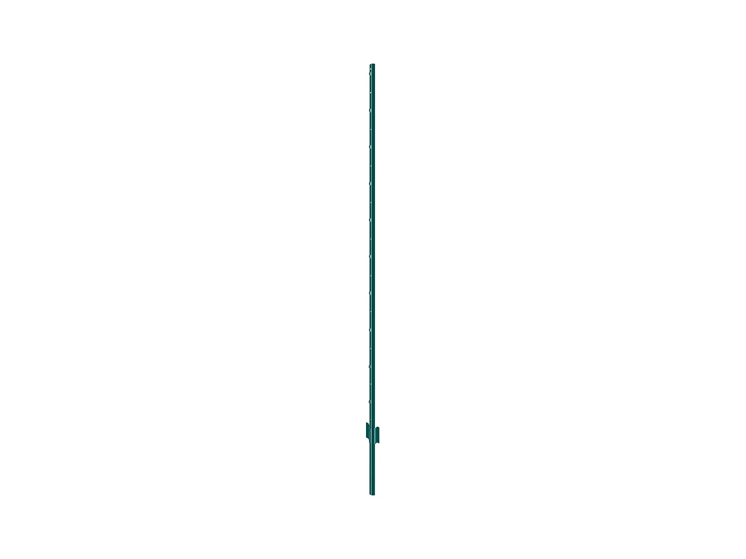 Cloture en Metal Piquets SucceBuy Lot de 10 Poteaux de Clôture en T Verts de 182.88 cm
