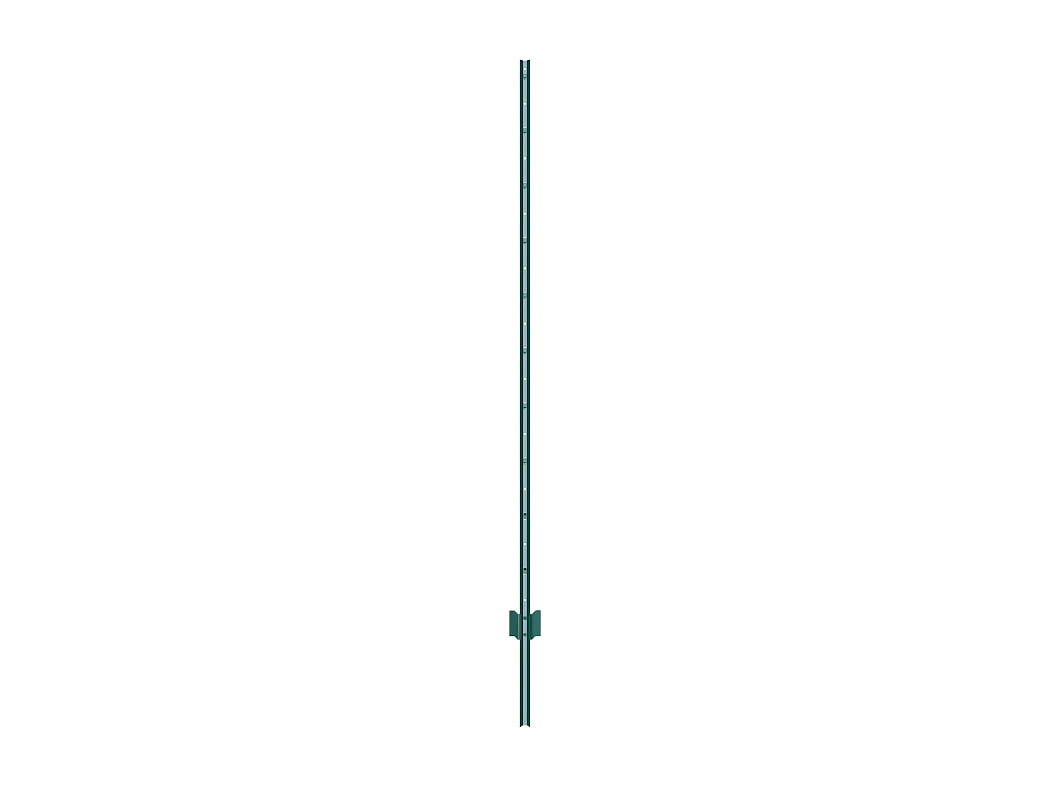 Cloture en Metal Piquets SucceBuy Lot de 10 Poteaux de Clôture en T Verts de 182.88 cm