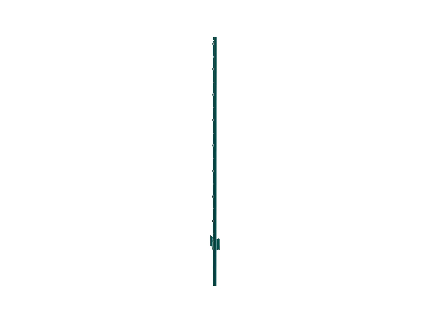 Cloture en Metal Piquets SucceBuy 152.4 cm T-Post 10 Pack Stakes de Clôture en Métal Robustes pour Jardin, Vert
