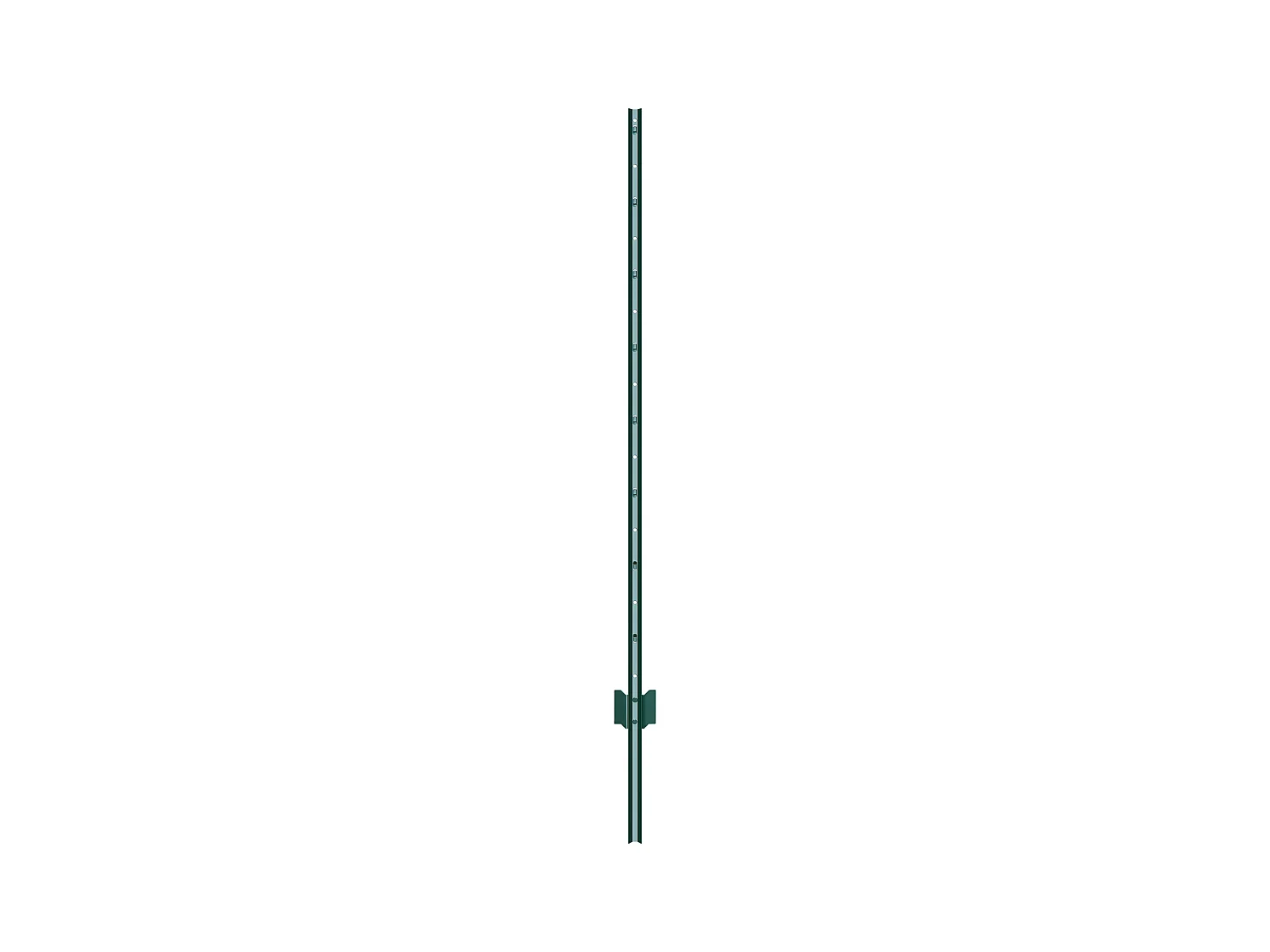 Cloture en Metal Piquets SucceBuy 152.4 cm T-Post 10 Pack Stakes de Clôture en Métal Robustes pour Jardin, Vert