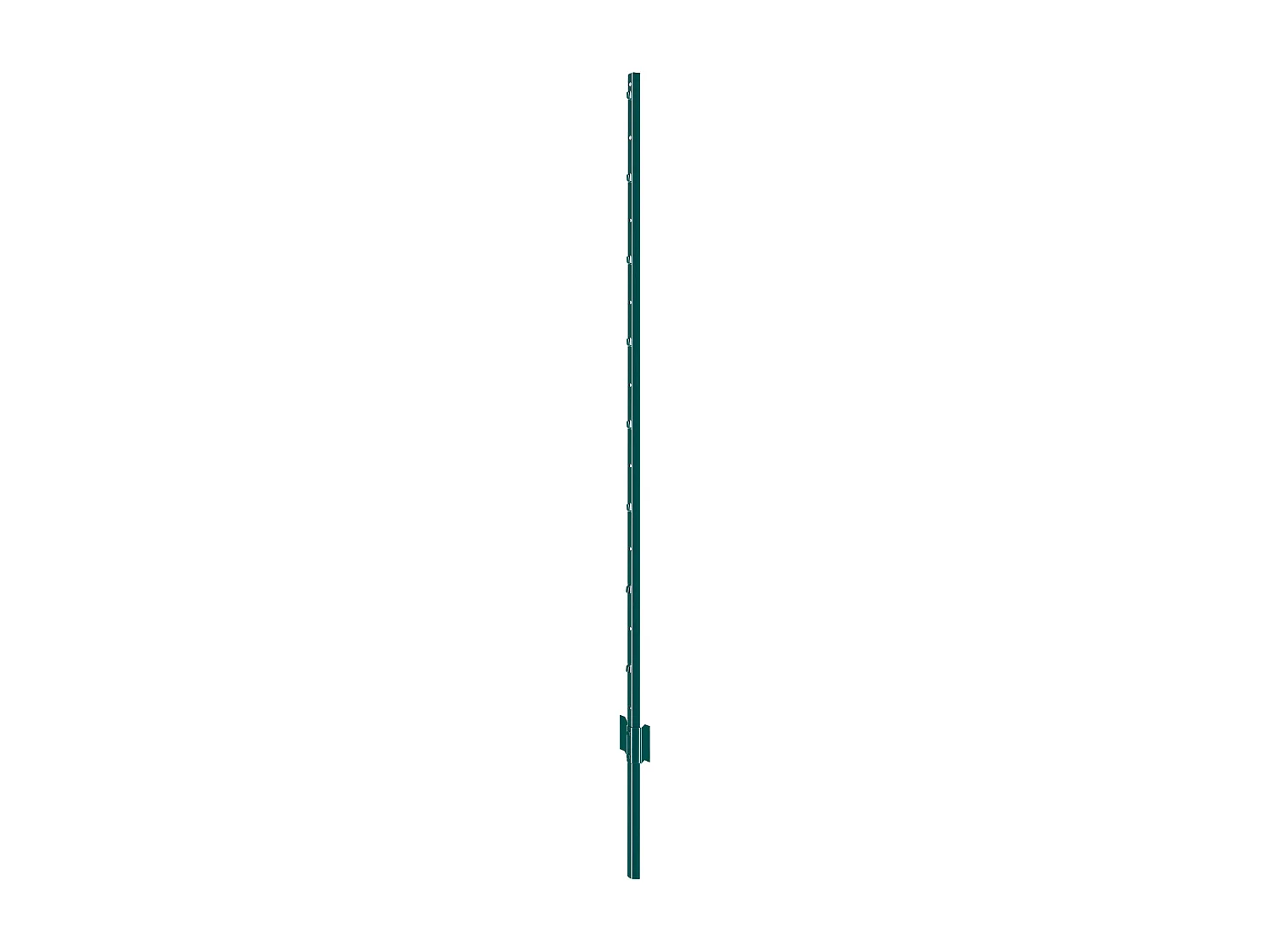 Cloture en Metal Piquets SucceBuy 152.4 cm T-Post 10 Pack Stakes de Clôture en Métal Robustes pour Jardin, Vert