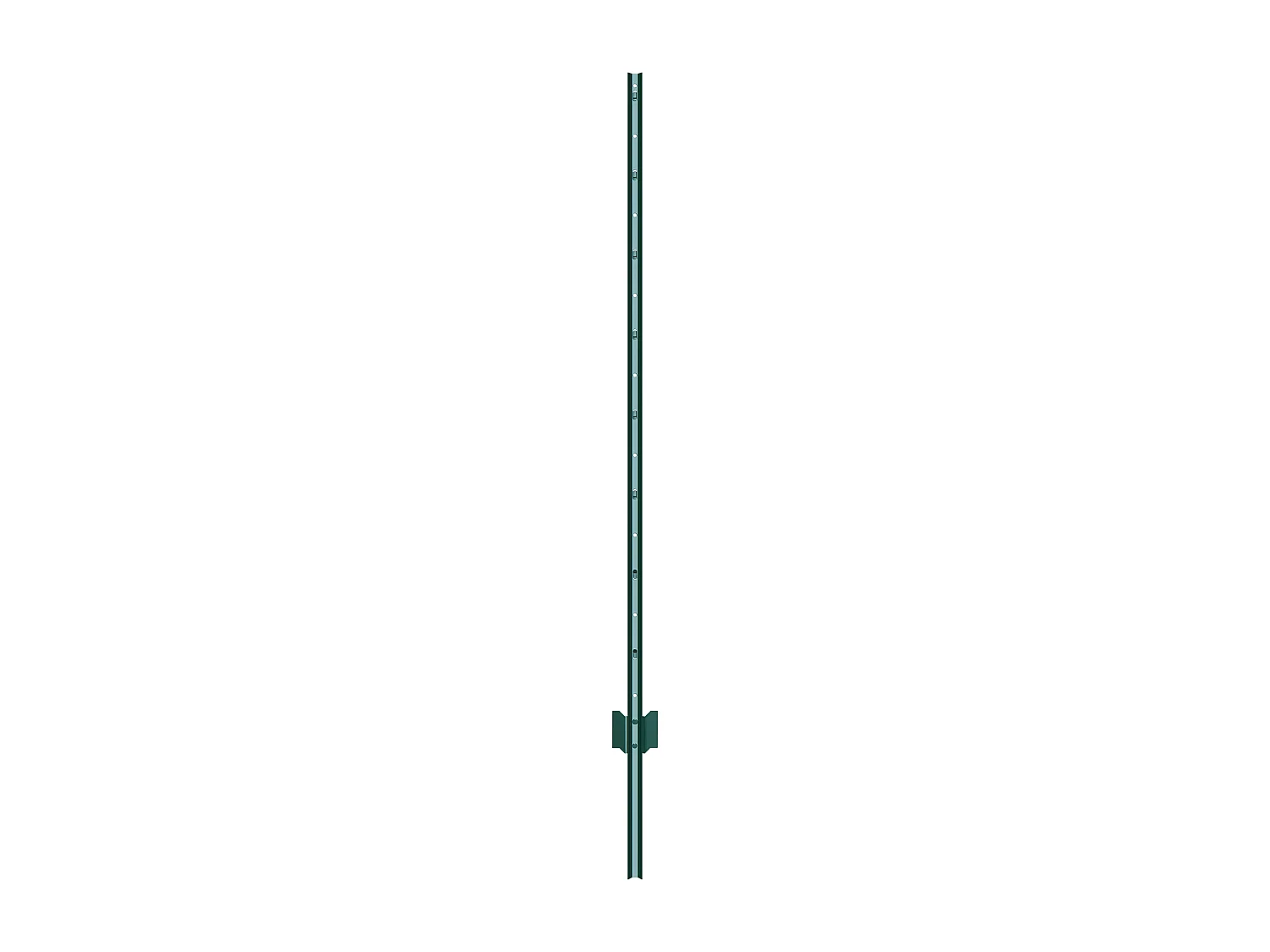 Cloture en Metal Piquets SucceBuy 152.4 cm T-Post 10 Pack Stakes de Clôture en Métal Robustes pour Jardin, Vert