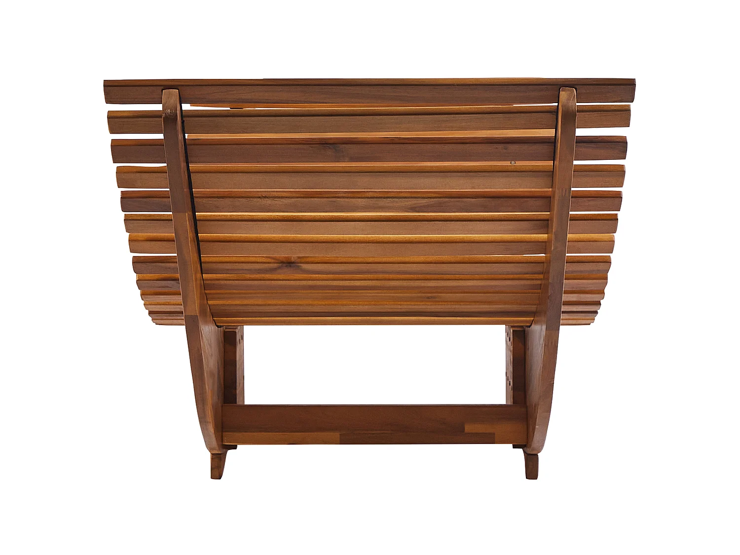 Sonnenliege mit Kissen BRESCIA PREMIUM Akazienholz Rot