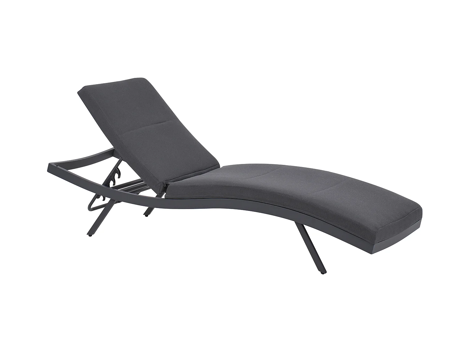 Transat avec coussin AMELIA Métal Gris foncé