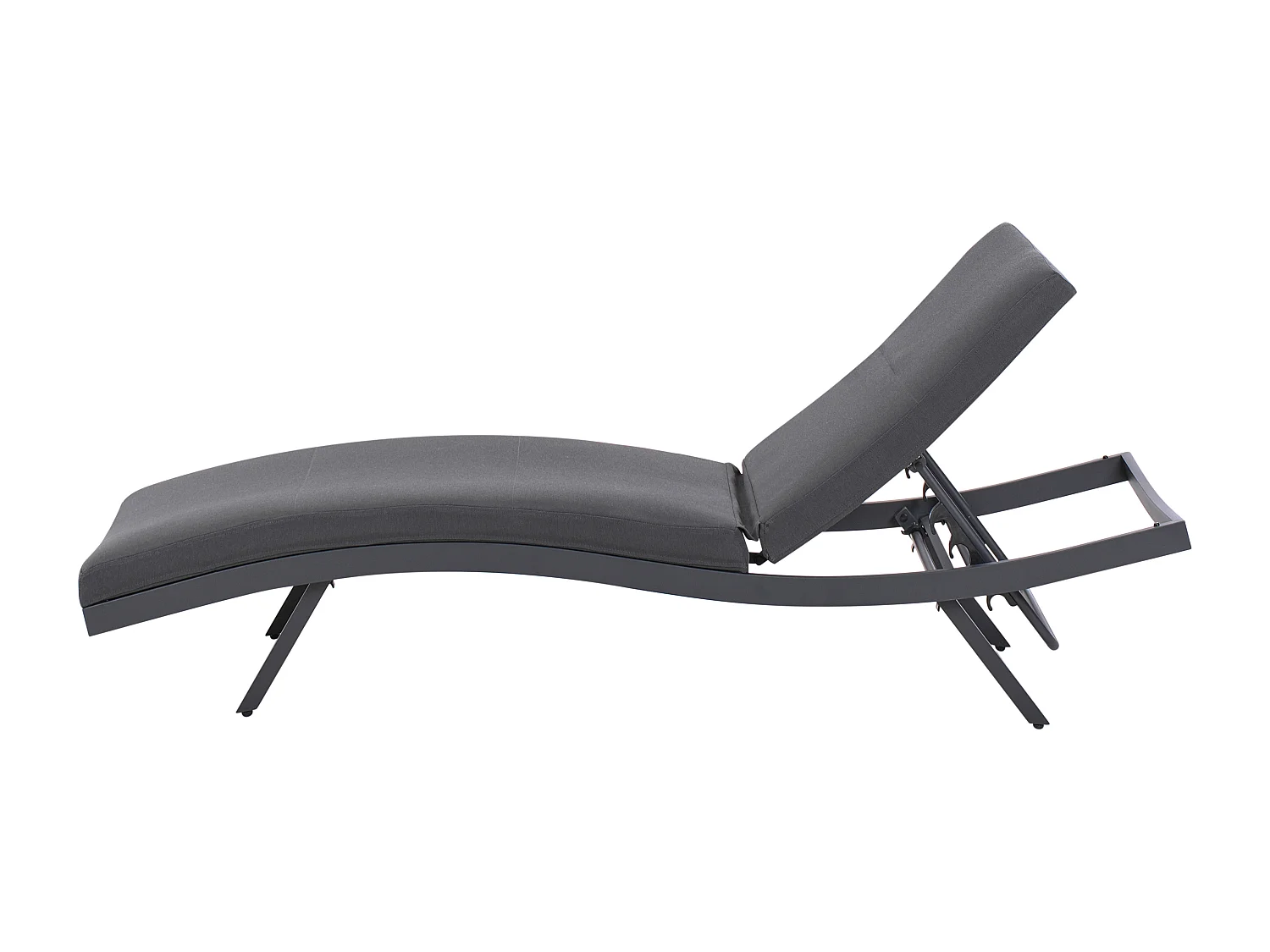 Transat avec coussin AMELIA Métal Gris foncé