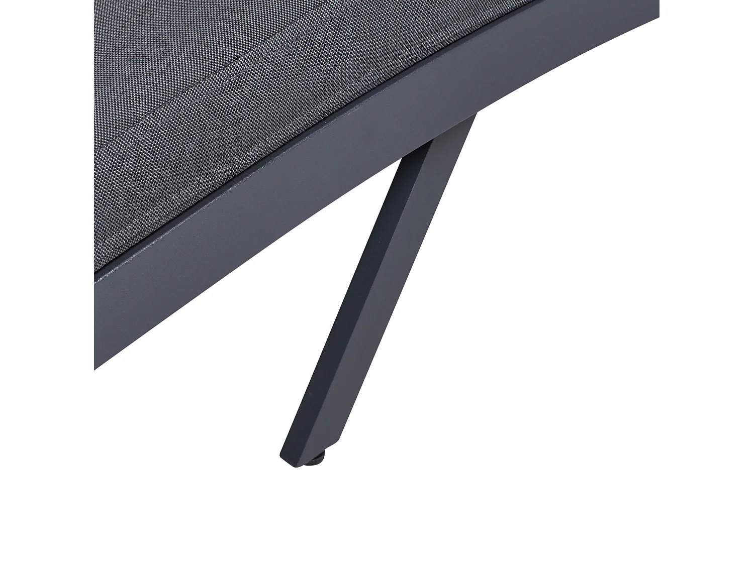 Transat avec coussin AMELIA Métal Gris foncé
