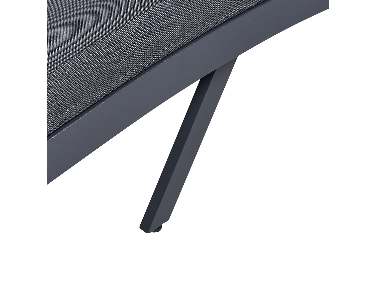 Transat avec coussin AMELIA Métal Gris foncé