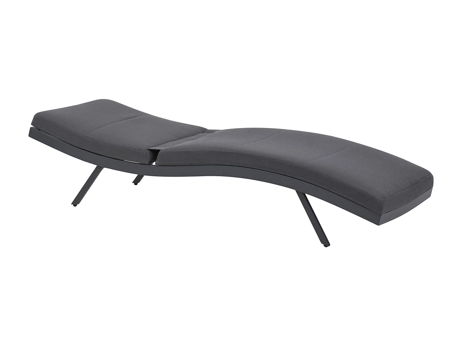Transat avec coussin AMELIA Métal Gris foncé