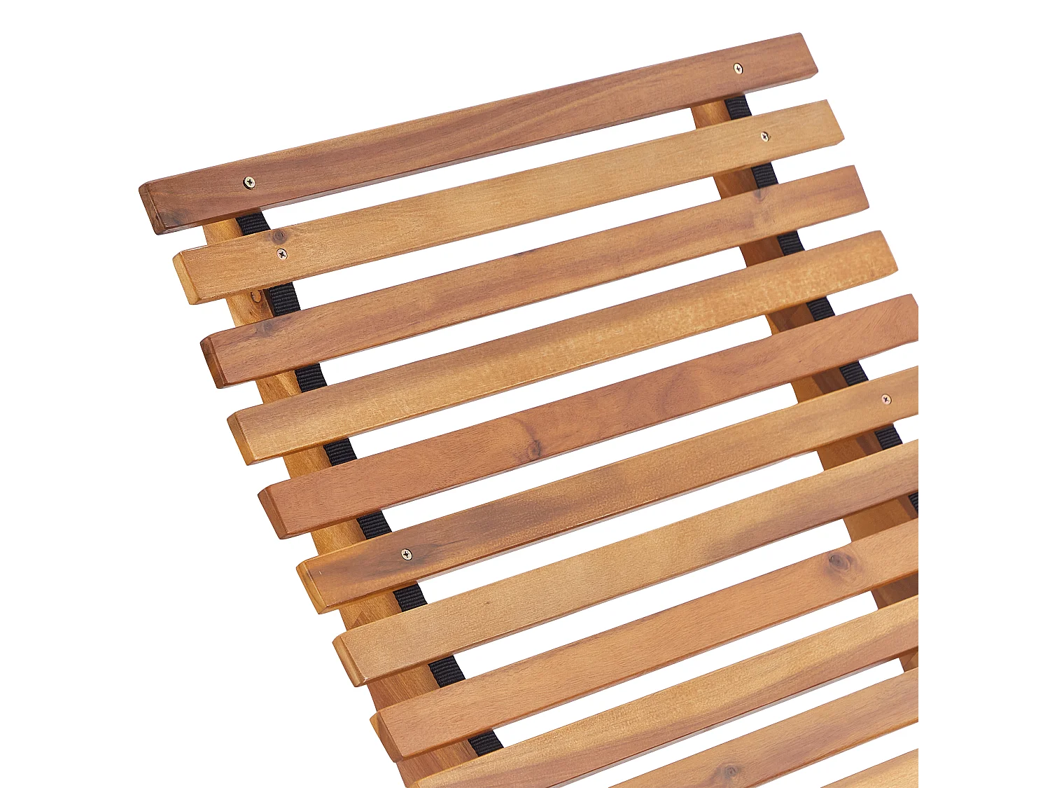 Sonnenliege mit Kissen BRESCIA PREMIUM Akazienholz Hellbeige