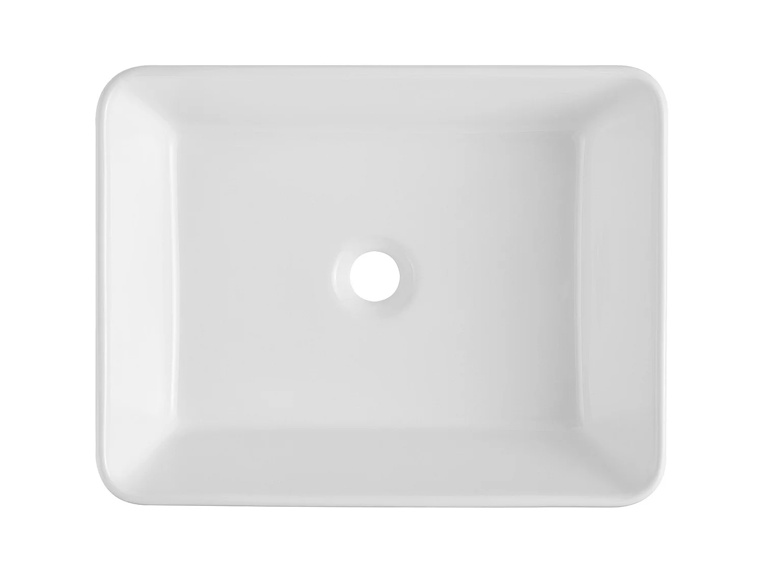 Lavabo de Salle de Bain SucceBuy, 48 x 37 cm, Blanc Moderne , pour Salle de Bain, Hôtel, Toilettes, Camping-Car