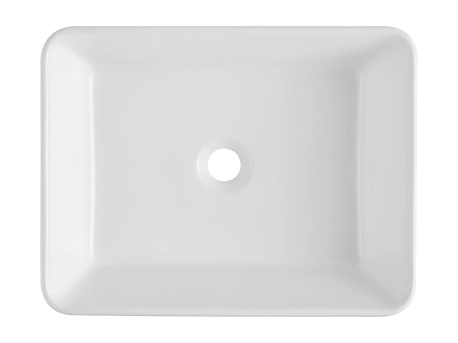 Lavabo de Salle de Bain SucceBuy, 48 x 37 cm, Blanc Moderne , pour Salle de Bain, Hôtel, Toilettes, Camping-Car
