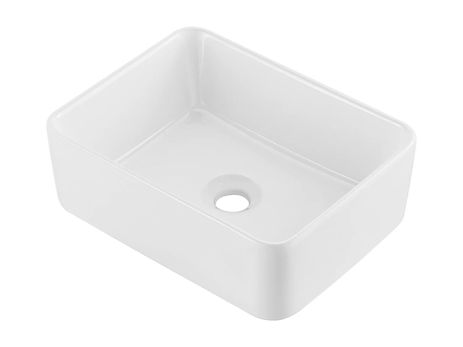 Badkamerwasbak SucceBuy, 41 x 30 cm, Modern Wit, voor Badkamer, Hotel, Toilet, Camper