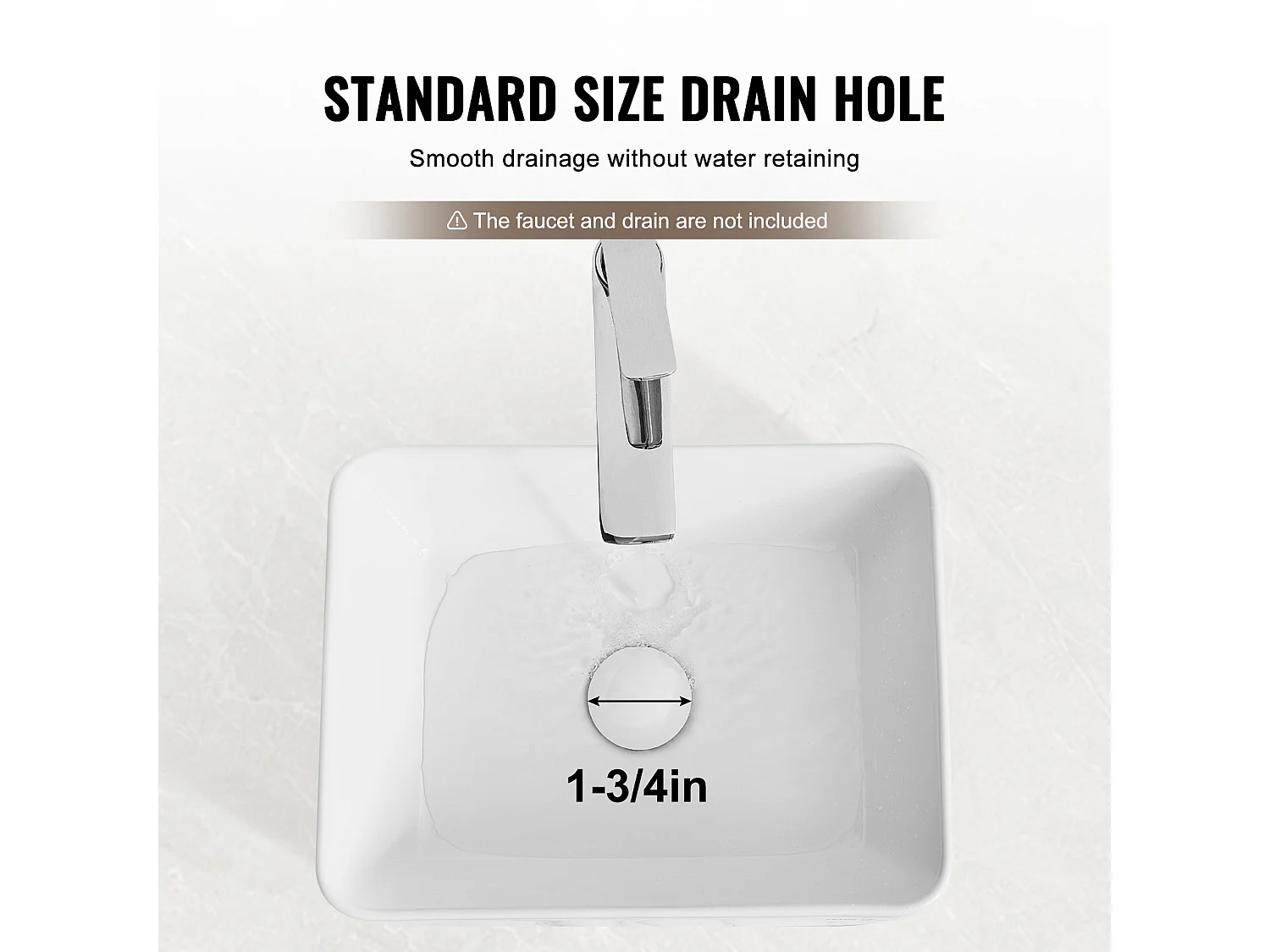 Lavabo de Banheiro SucceBuy, 41 x 30 cm, Branco Moderno, para Casa de Banho, Hotel, WC, Autocaravana