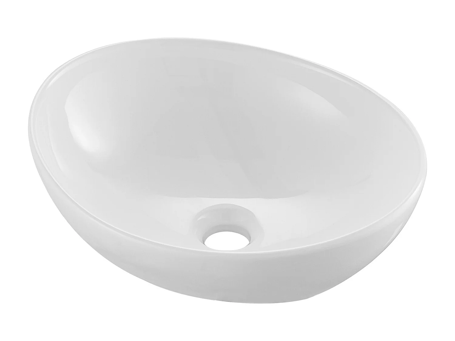 Lavabo de Salle de Bain SucceBuy, 41 x 34 cm, Blanc Moderne, pour Salle de Bain, Hôtel, Toilettes, Camping-Car
