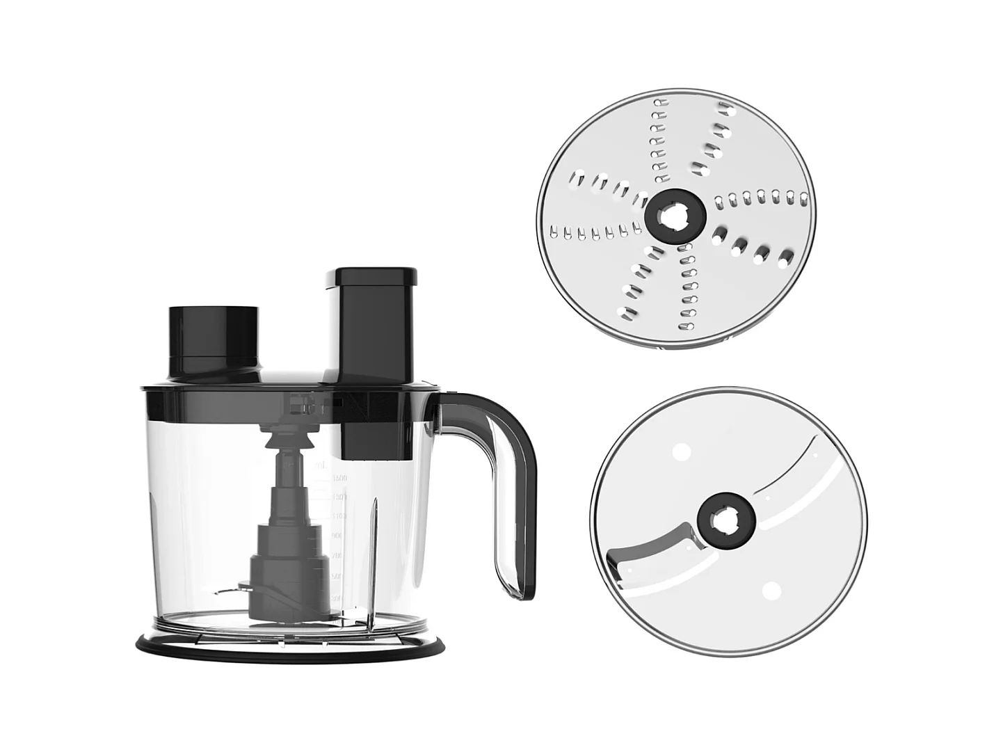 Mixeur plongeant 1200W - 10 pièces - 15 vitesses