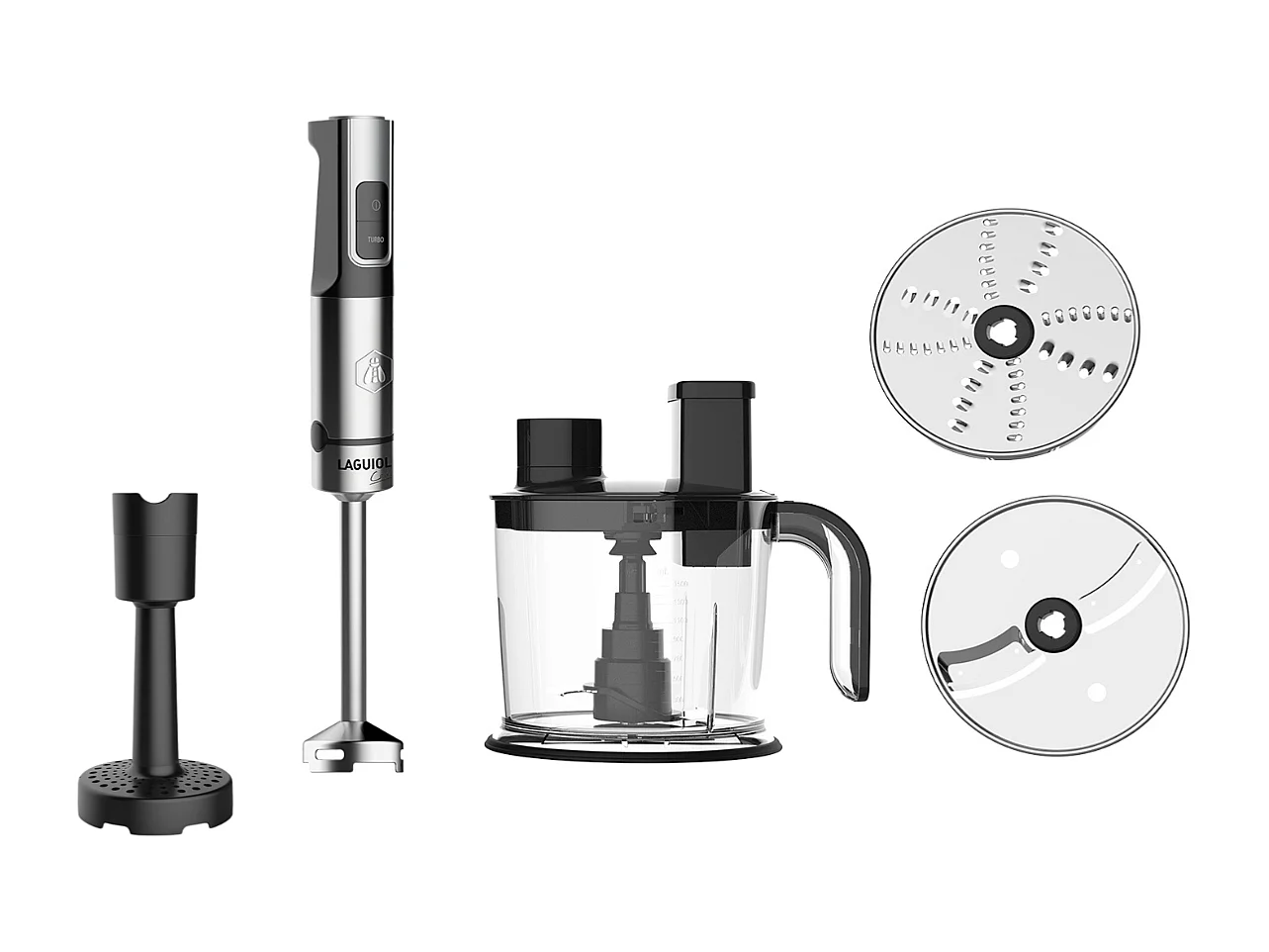 Mixeur plongeant 1200W - 10 pièces - 15 vitesses