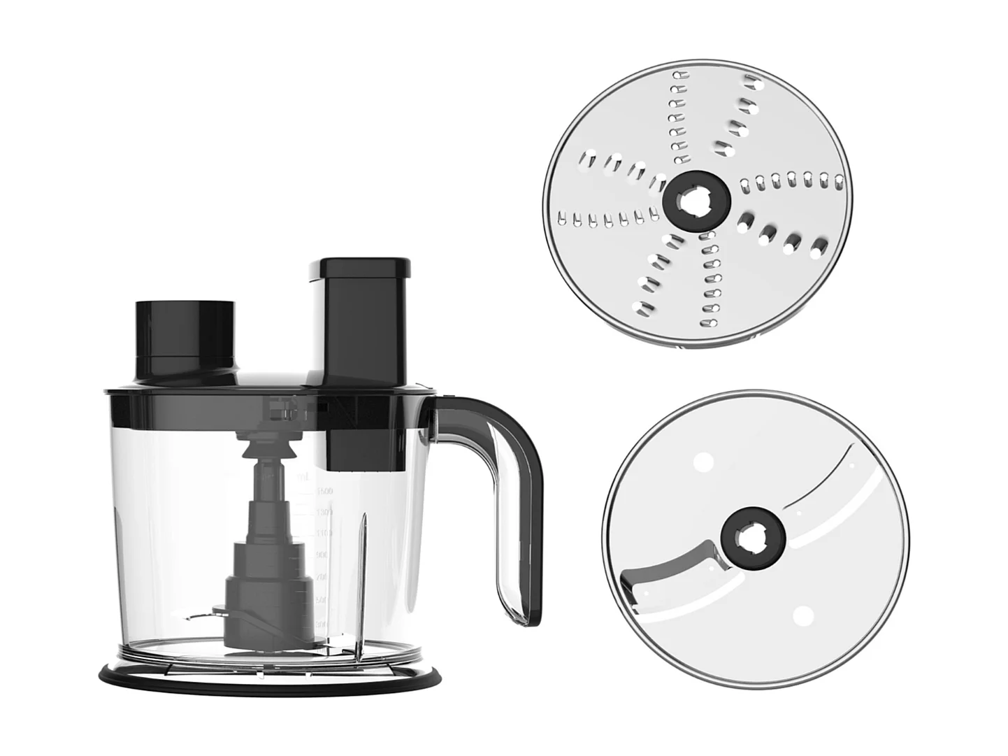 Mixeur plongeant 1200W - 10 pièces - 15 vitesses