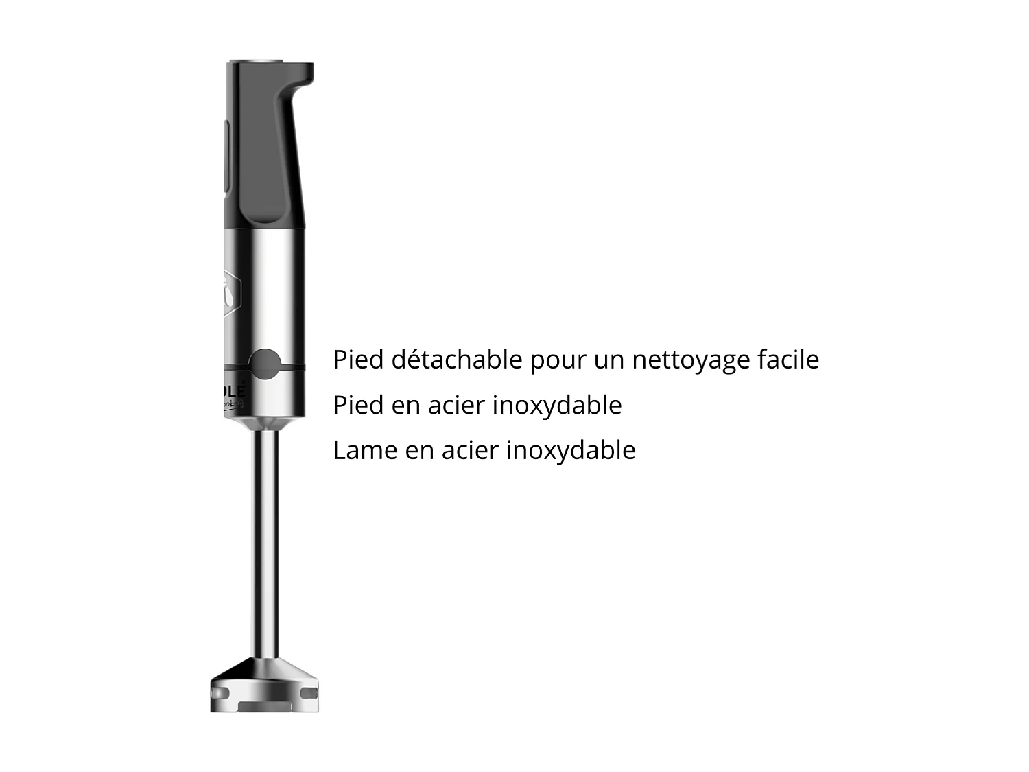 Mixeur plongeant 1200W - 10 pièces - 15 vitesses