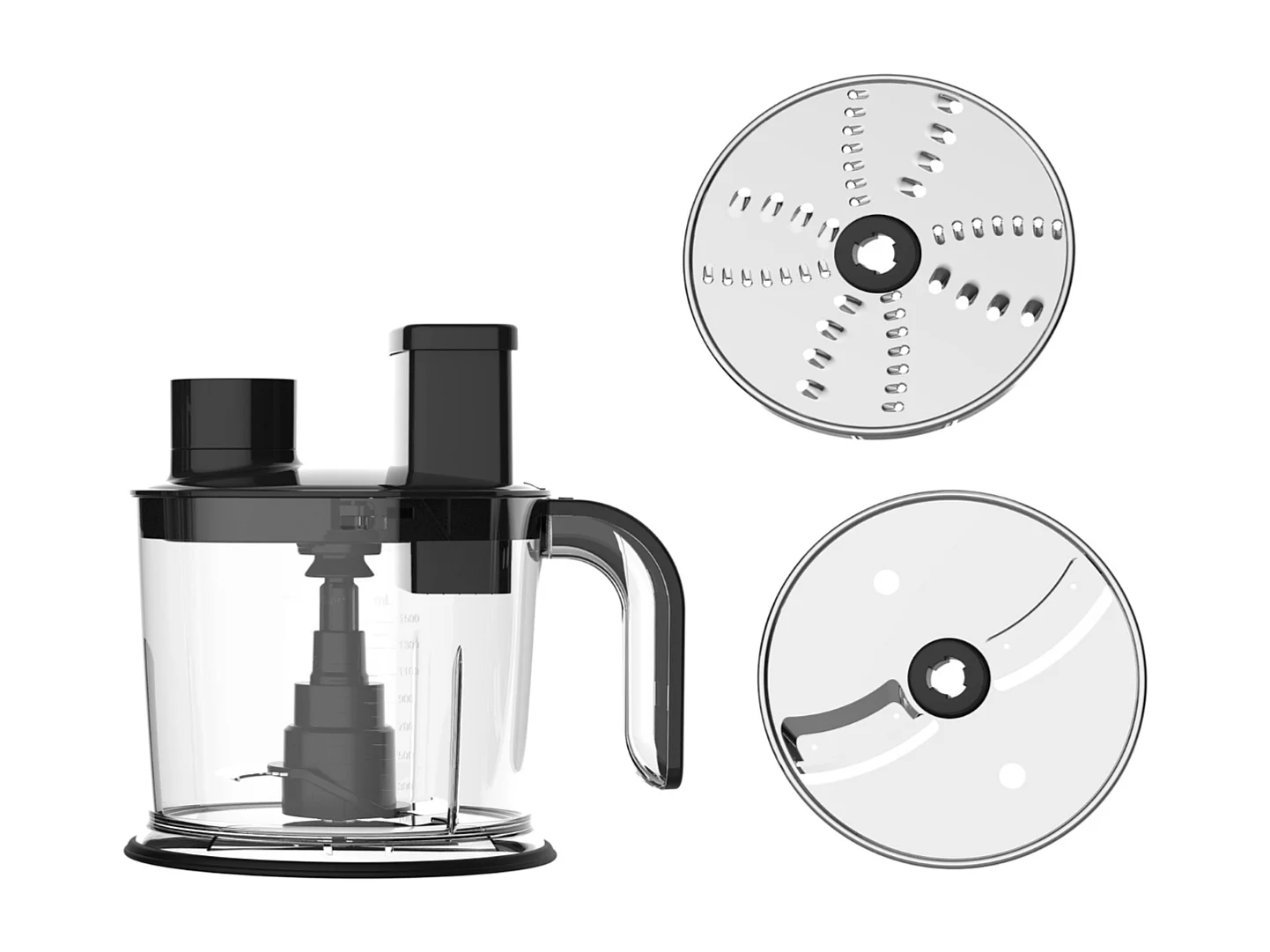 Mixeur plongeant 1200W - 10 pièces - 15 vitesses