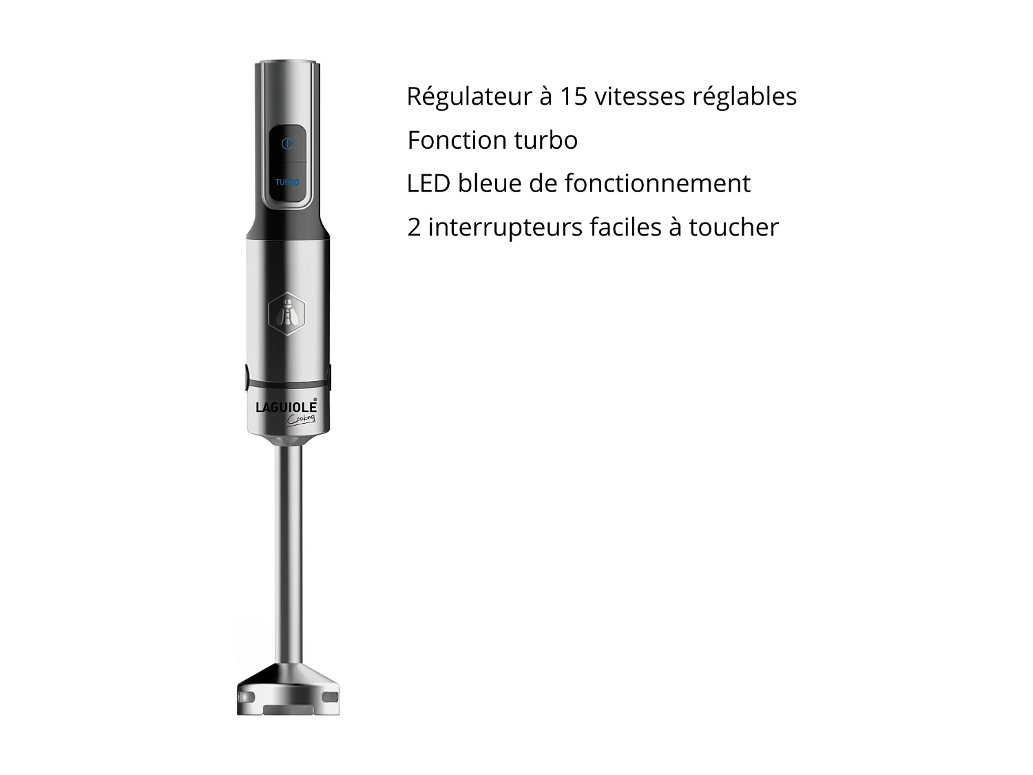 Mixeur plongeant 1200W - 15 vitesses