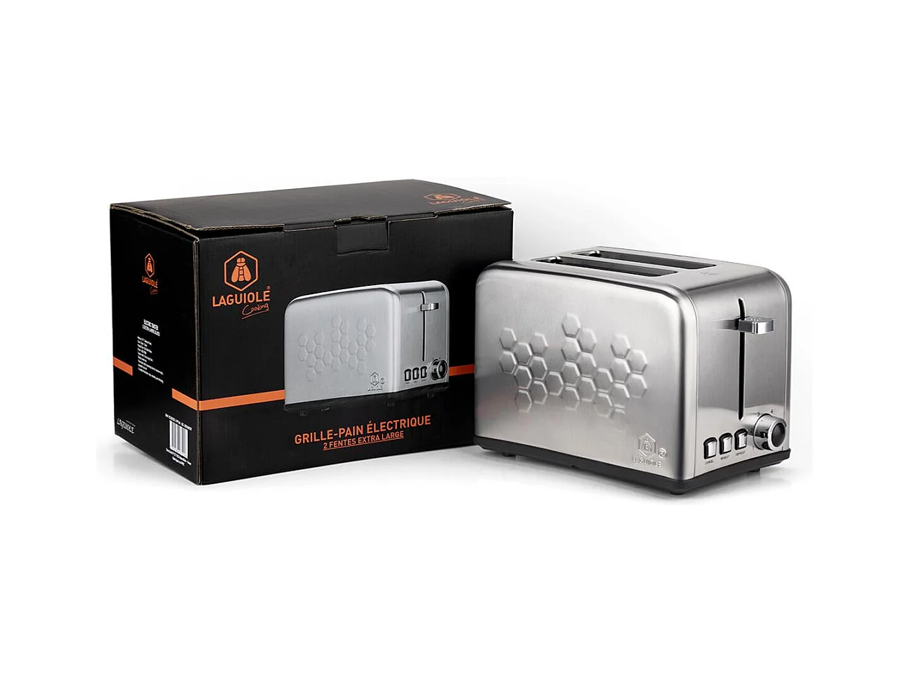 Grille-pain électrique inox