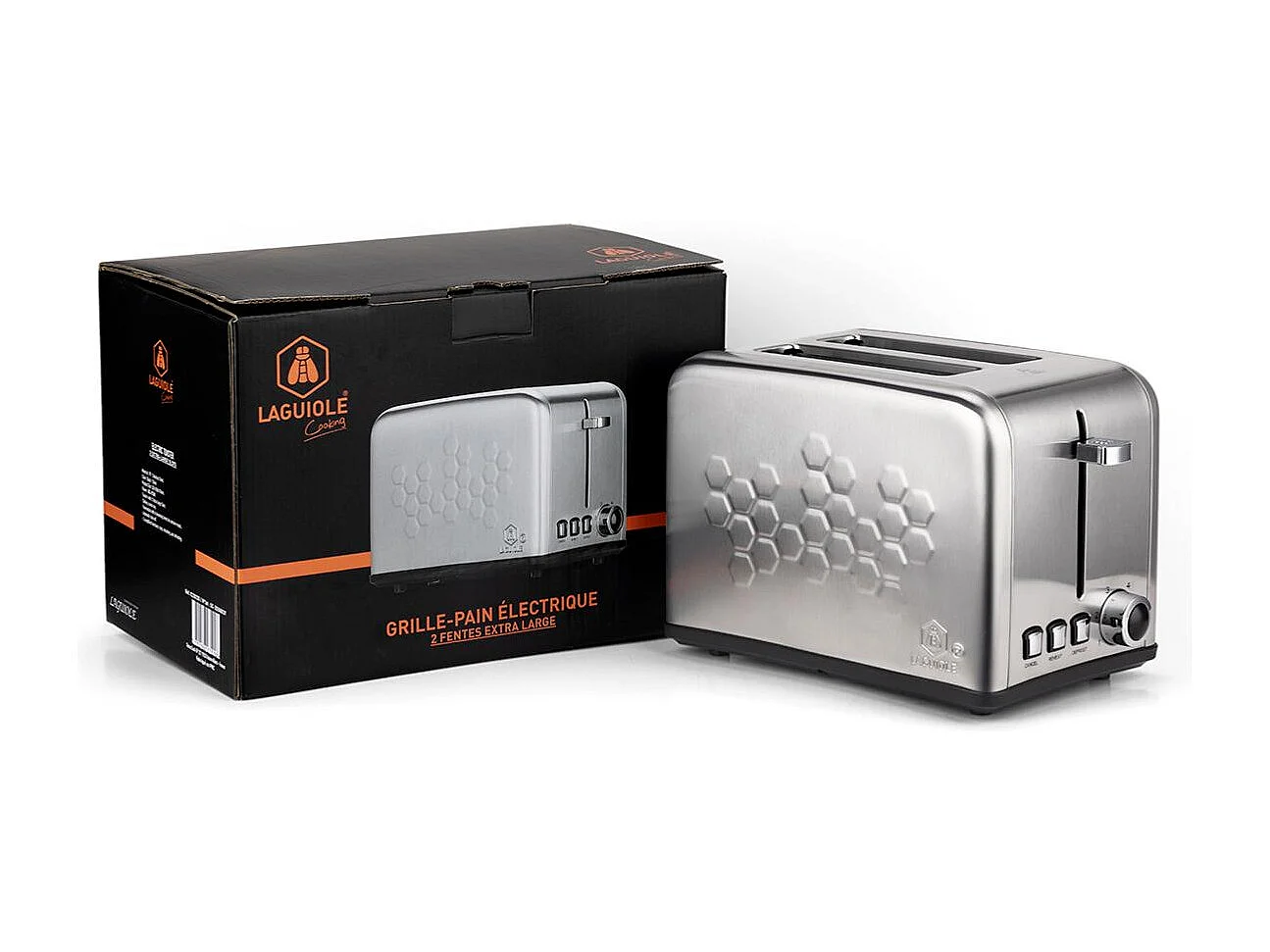 Grille-pain électrique inox