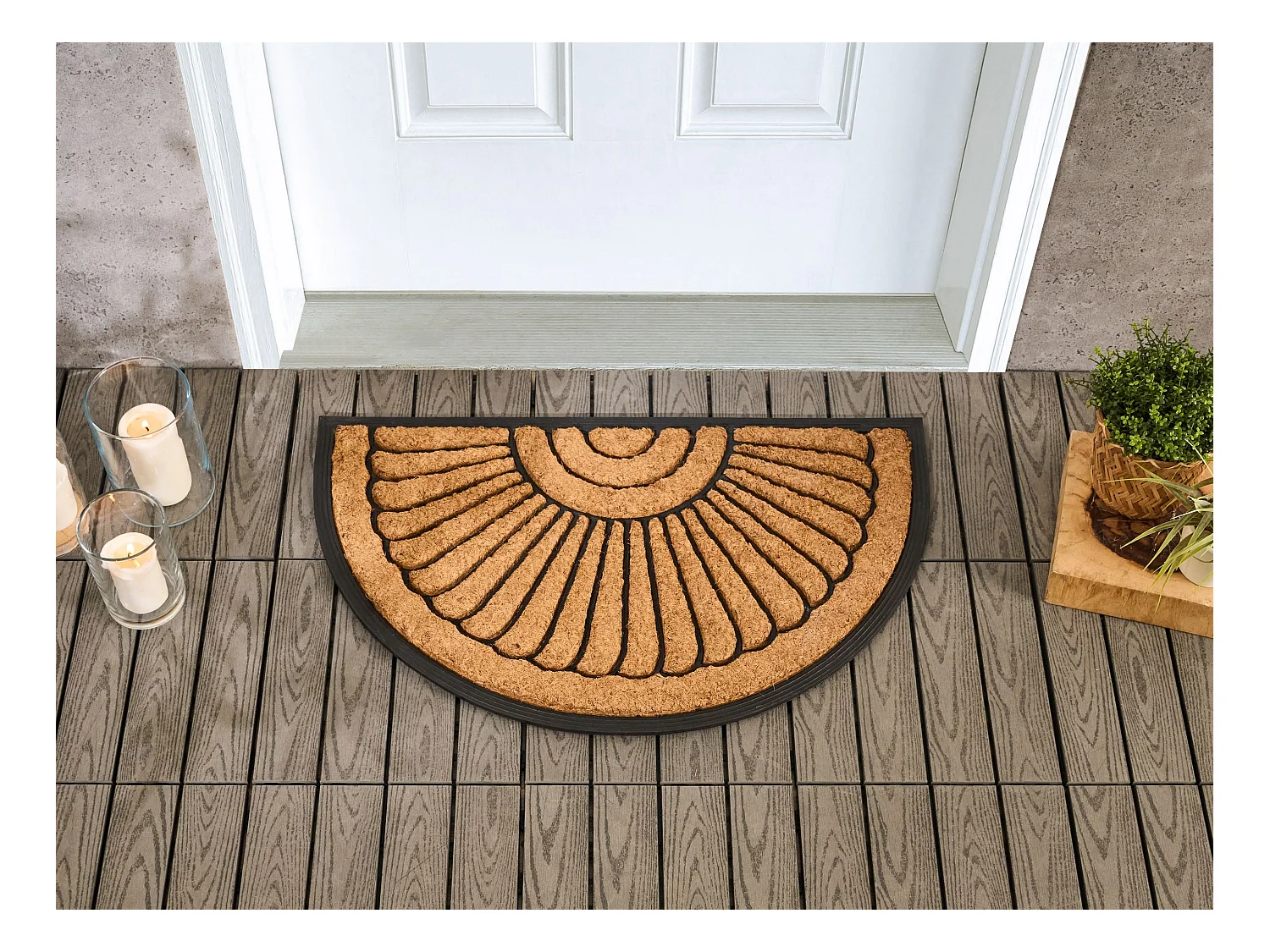 Tappetino da Ingresso KORYAK 45 x 75 cm Fibra di Cocco Naturale