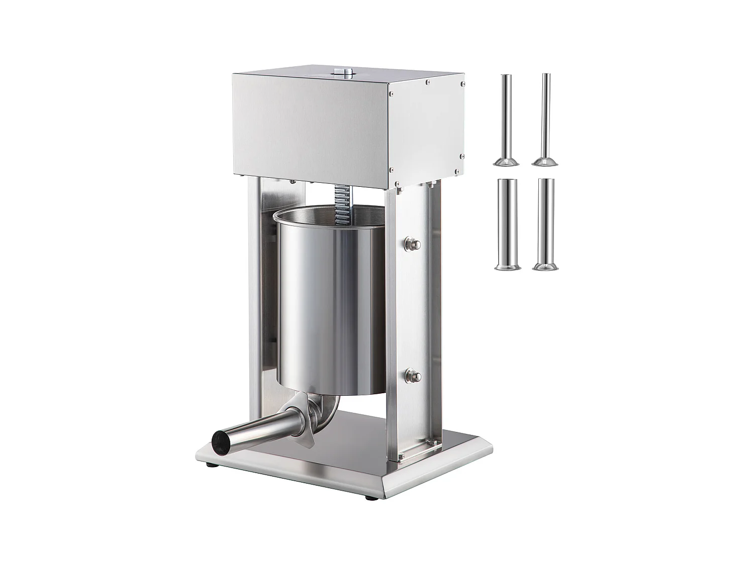 Poussoir à Saucisses Électrique SucceBuy, Remplisseuse de Saucisses pour Usage Domestique/Commercial, en Acier Inoxydable, 10 L, 200 W
