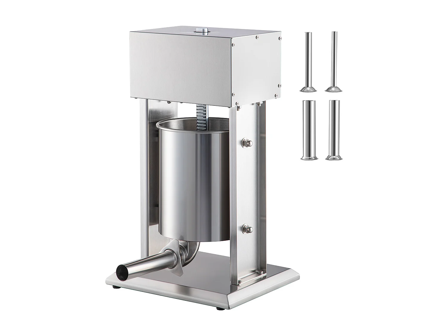 Poussoir à Saucisses Électrique SucceBuy, Remplisseuse de Saucisses pour Usage Domestique/Commercial, en Acier Inoxydable, 10 L, 200 W