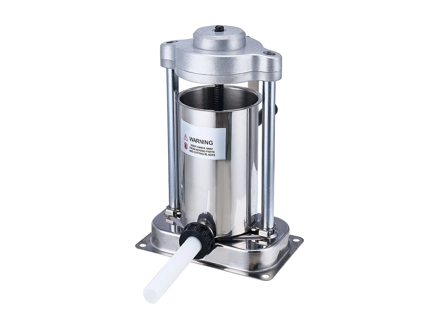 Poussoir à Saucisses Manuel SucceBuy, 2 L, Poussoir à Saucisses en Acier Inoxydable 304, avec Pince, Vertical