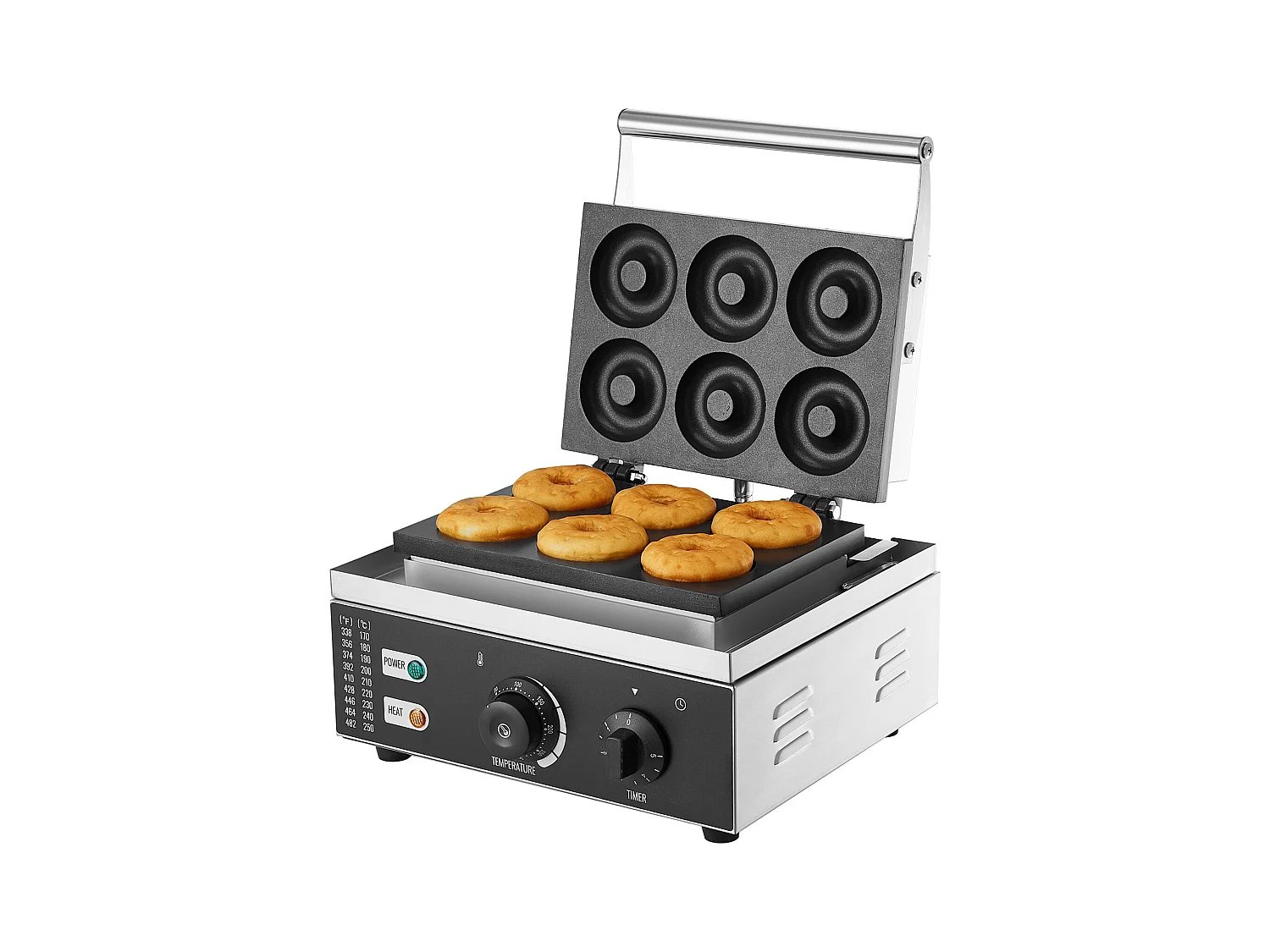 Machine à Beignets électrique Machine à Beignets Commerciale SucceBuy 6 Pièces 1550 W Antiadhésive