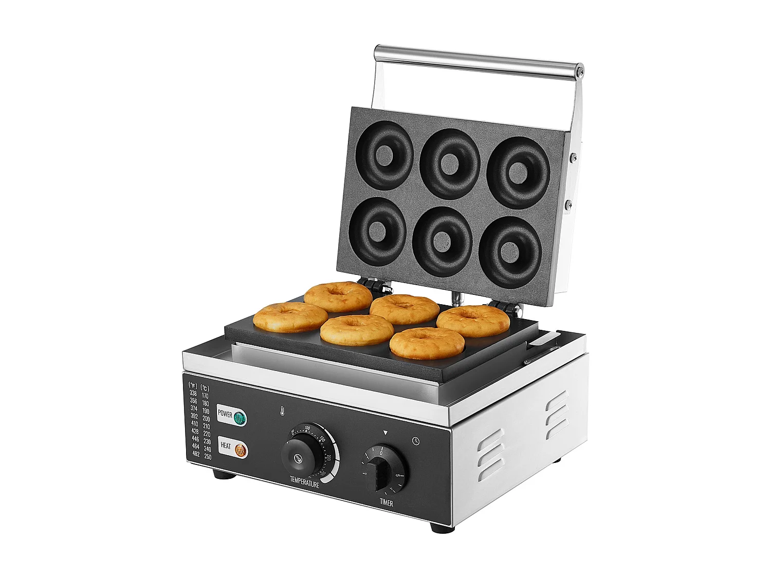 Machine à Beignets électrique Machine à Beignets Commerciale SucceBuy 6 Pièces 1550 W Antiadhésive