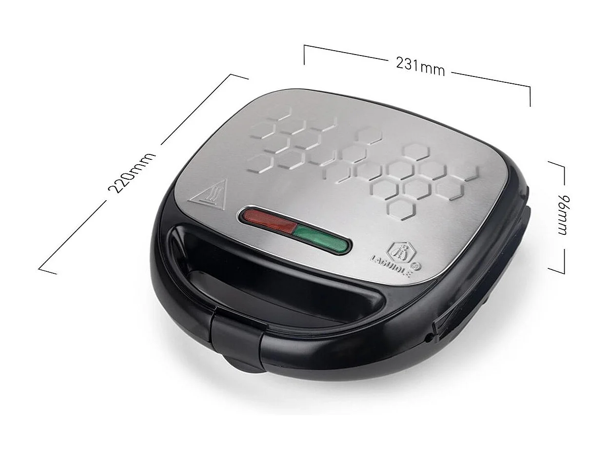 Appareil électrique 3 en 1 (gaufre - croque-moniseur - grill)