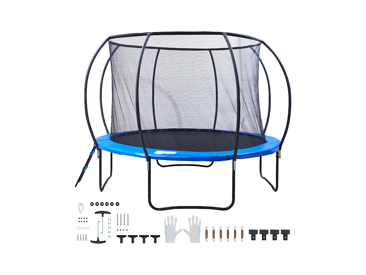 Trampoline Récréatif D'Extérieur SucceBuy, 305 cm pour Enfants avec Filet de Sécurité