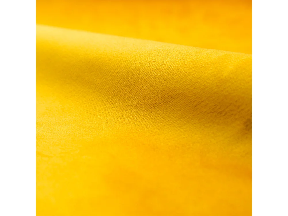 Ensemble canapé et fauteuil en velours jaune 4 places - Mona